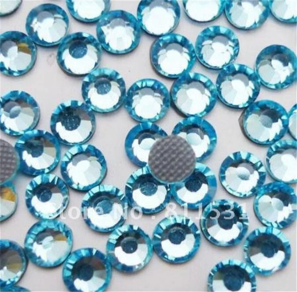 MHS.SUN SS20 SS30 Aquamarine Blue DMC Crystal Rhinestones DIY Loose Stones Glue HotFix Rhinestone For Garment Decoration | Дом и сад