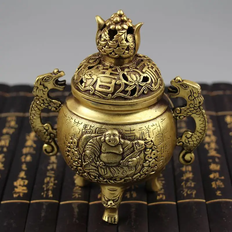  Archaize home brass smoked furnace at the bedroom Buddha incense burner - 32908301540