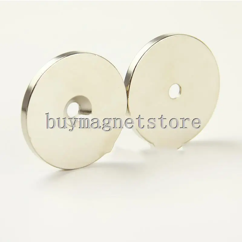 

1PCS Big Round Countersunk Ring Magnets Disc 50 mm x 5 mm Hole 6 mm Rare Earth Neodymium n52 ndfeb Neodymium neodimio imanes