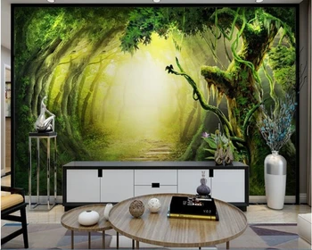 

beibehang papier peint 3d fantasy forest trail TV background wallpaper behang papel de parede hudas beauty tapety duvar kagit