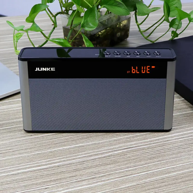 JUNKE HiFi стерео Bluetooth динамик Портативный беспроводной супер бас двойной звуковой ящик с микрофоном TF FM радио Aux Inout USB TF P2 колонка