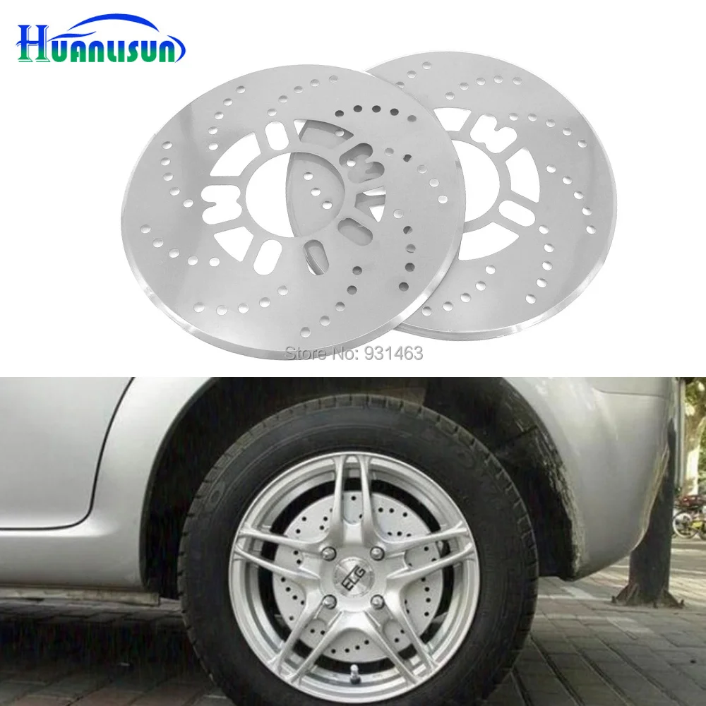 HUANLISUN 2pcs Car Universal 25cm Thicken Aluminum Disc Brake Rotor