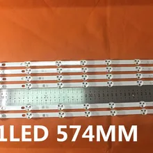 2 шт./лот BANDE светодиодный VESTEL 32 дюймов REV0.2 TIS-4A 94V-0 1612 VES315WNDA-01 NUEVAS 11 светодиодный 574 мм