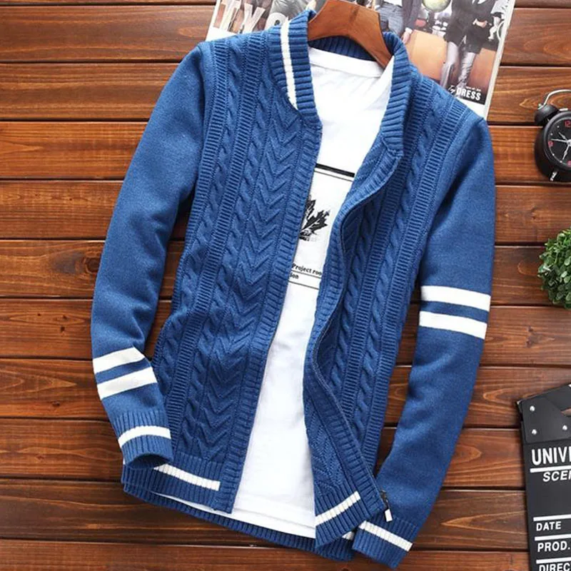 Men sweater coat cardigan zipper 2020 autumn and winter Korean style trend male thin loose student sweater fashion teenage boy Men sweater coat cardigan zipper 2020 autumn and winter Korean style trend male thin loose student sweater fashion teenage boy