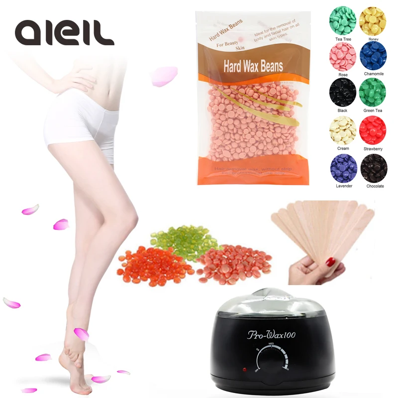 

Paraffin Depilatory Wax Heater Warmer Heater Machine Hair Removal 100g Wax Beans Heater Depilatory Hair Removal Epilator Machine