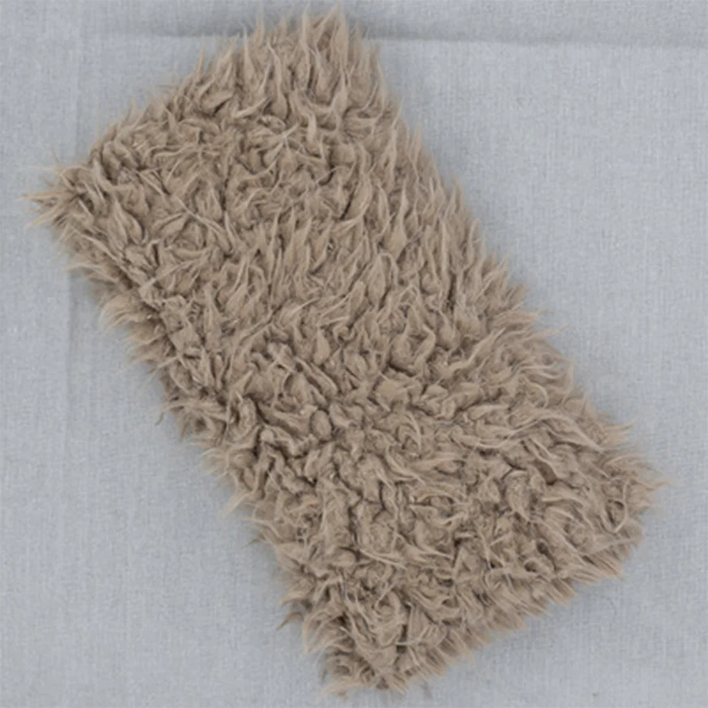 

High Quality Newborn Baby Soft Faux Fur Photograph Prop Blanket Wraps Infant Sleeping Swaddle Blankets 50cm x 50cm
