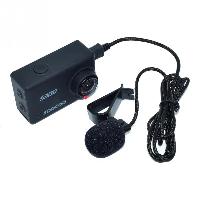 

Professional Cameras Voice Reception Recording External Microphone Protable Microphones For SOOCOO S300 Action Camera