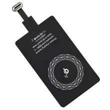 Mi cro usb type-c QI Беспроводное зарядное устройство приемник Универсальный беспроводной зарядный приемник для IPhone красный mi Xiao mi huawei samsung mi