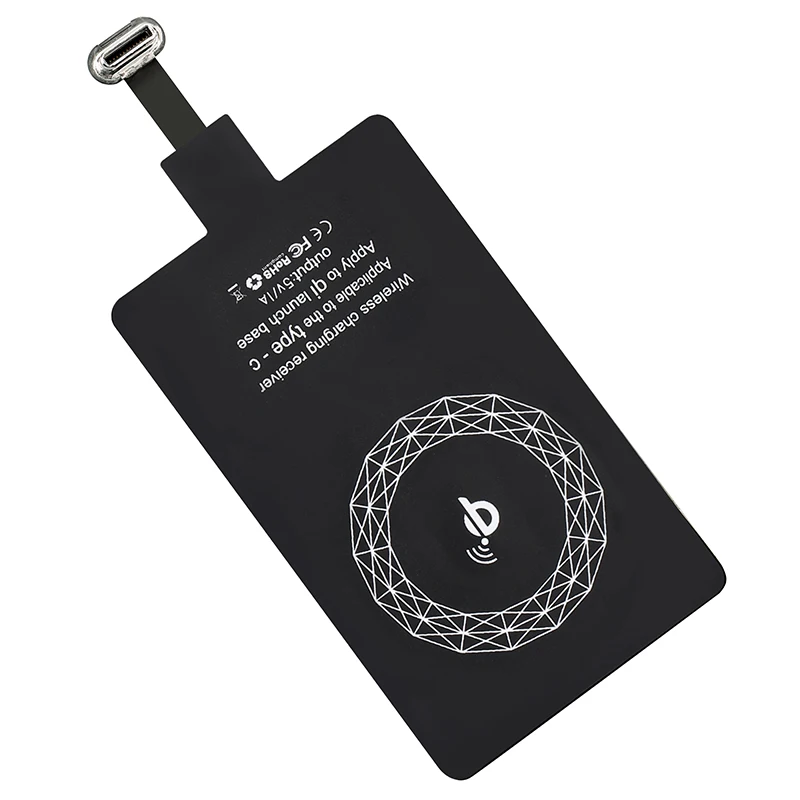 

Micro USB Type-c QI Wireless Charger Receiver Universal Wireless Charging Receiver For IPhone Redmi Xiaomi Huawei Samsung Mi