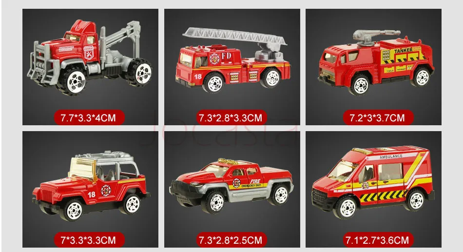 11 в 1 Легкосплавные Автомобили из литого металла 1: 64 масштабные модели автомобилей грузовик игрушки инженерный грузовик автомобиль экскаватор Игрушки для мальчиков подарок детям [