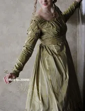 CUSTOM Olive Green Jane Austen Style Regency Gown Dress with long sleeves and lattice work/Period dress/Holiday dress