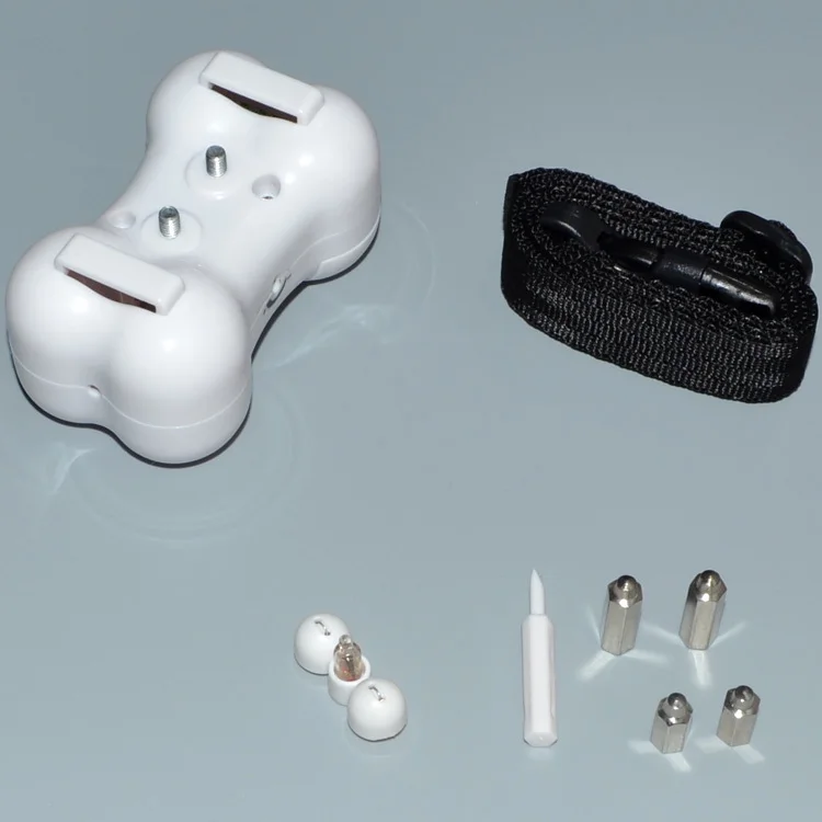 10pcs/lot Bone Shape Adjustable Petsafe Small Dog No Bark Anti Bark Control Shock Collar Free