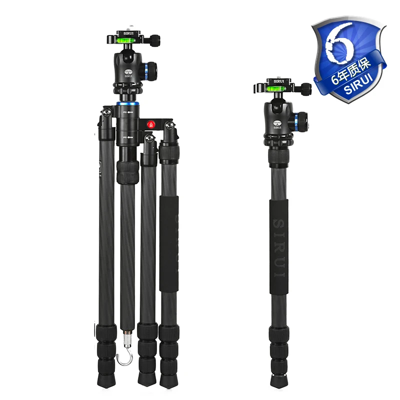 

Sirui Pro Camera Tripod+Ball Head Carbon Fiber Lightweight Flat Style Carry Bag For Digital Cameras Universal DHL S-1204N+K10X