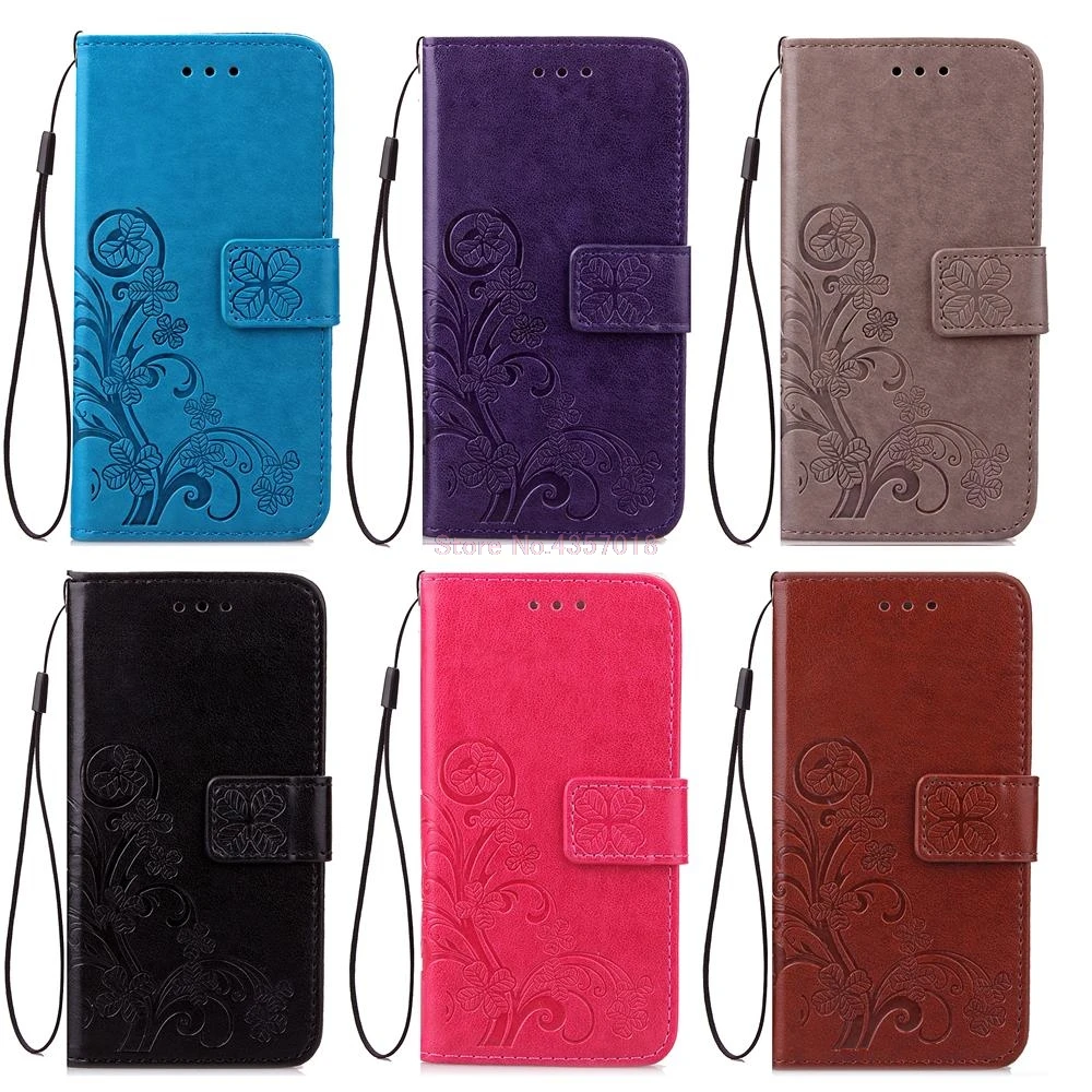 

3D Leather Card Holder Stand Magnetic Flip Clover Wallet Cover For Asus Zenfone 3 Ultra ZU680KL 32GB 64GB 128GB 6.8" Phone Cases