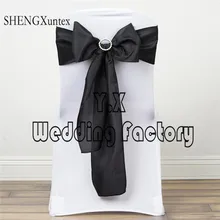 Полиэстер простой стул створки \ стул лук для украшение для стула