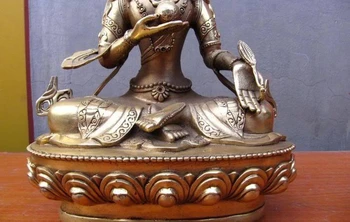 

Tibet 100% Pure Bronze Three Saints of the West Bodhisattva Guan Yin Buddha Set