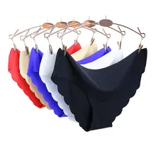 Горячая Распродажа, сексуальные бесшовные трусы, низкая посадка, мягкое нижнее белье для женщин, одноцветные трусики для женщин, полиэстер, ультра-тонкие, плюс размер, женские трусики