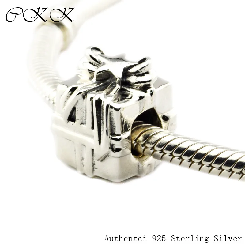 

100% 925 Sterling Silver Gleaming Gift Beads Fit Bracelets for Jewelry Making YL431