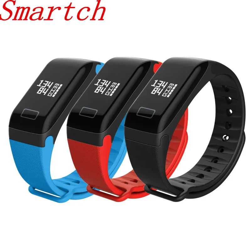 Smartch Smart Band Blood Pressure Watch F1 Bracelet Heart Rate Monitor Wireless Fitness for Android IOS Ph | Электроника