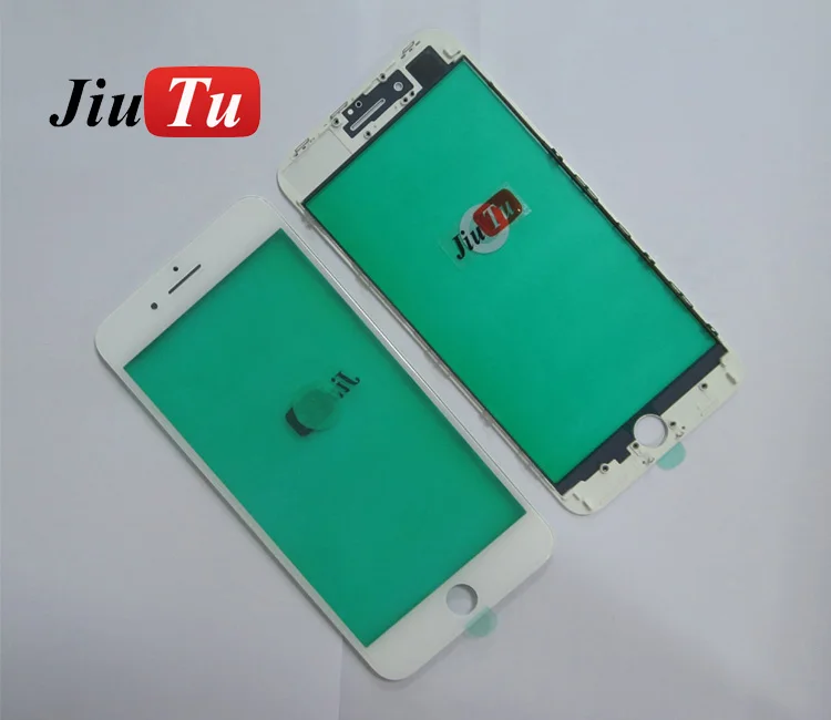 A+ Quality For iPhone 8G 8 Plus Outer Glass With Middle Frame Bezel Pre-Assembled Front Glass Lens Cold Press 4.7 5.5 inch (3)