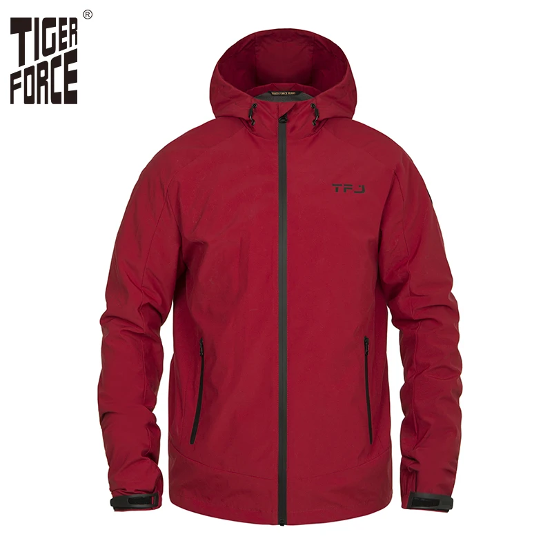 Tiger Force 2019 Men's Spring Jackets Hooded Casual Windbreaker Fashion Plus Size Bomber Jacket Windproof Men Coat Outerwear Tiger Force 2019 Men's Spring Jackets Hooded Casual Windbreaker Fashion Plus Size Bomber Jacket Windproof Men Coat Outerwear