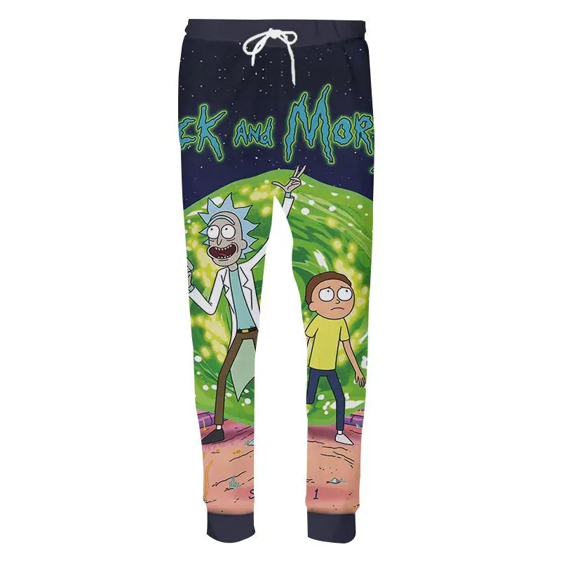

Rick and Morty Cartoon 3D Print Joggers Pants 2019 Unisex Sweat Pants Trousers Men/Women Hip Hop Clothing Custom Trackpants