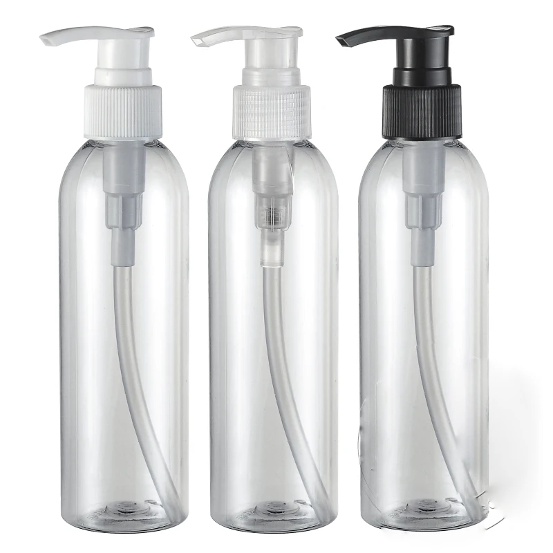 

Hot !!(30pcs/lot)200ml empty square transparent screw pump bottle 200cc cosmetics packaging container for personal care