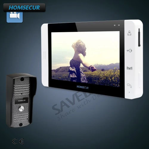 

HOMSECUR 7" Wired Video Door Entry Security Intercom with RU Logistics+Outdoor Monitoring