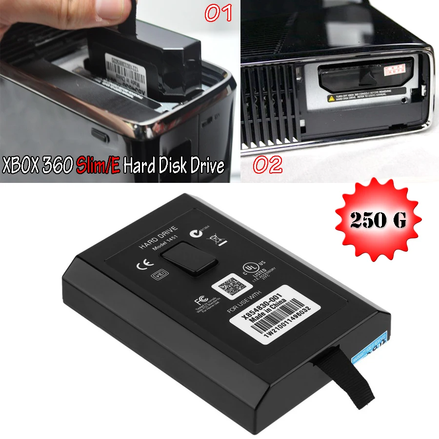 Disco duro interno para Consola Microsoft XBOX 360 Slim/ E /S, 250GB, 250G, 360|Disco duro - AliExpress