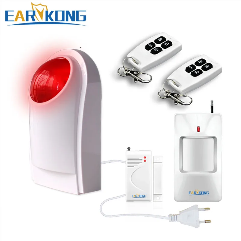 Wireless Siren Alarm For Home Burglar alarm system 433MHz door open detector motion sensor alram | Безопасность и защита