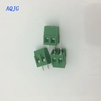 

100pcs/lot PCB Screw Terminal Block Connector KF128-2P pitch:5.0MM/0.2inch Green 5mm KF128 2Pins