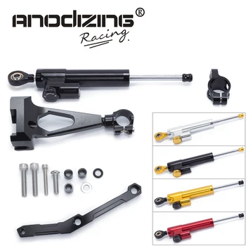 

Motorcycle CNC Steering Damper Stabilizerlinear Reversed Safety Control with Bracket For Yamaha MT09 MT-09 FZ-09 2013-2017