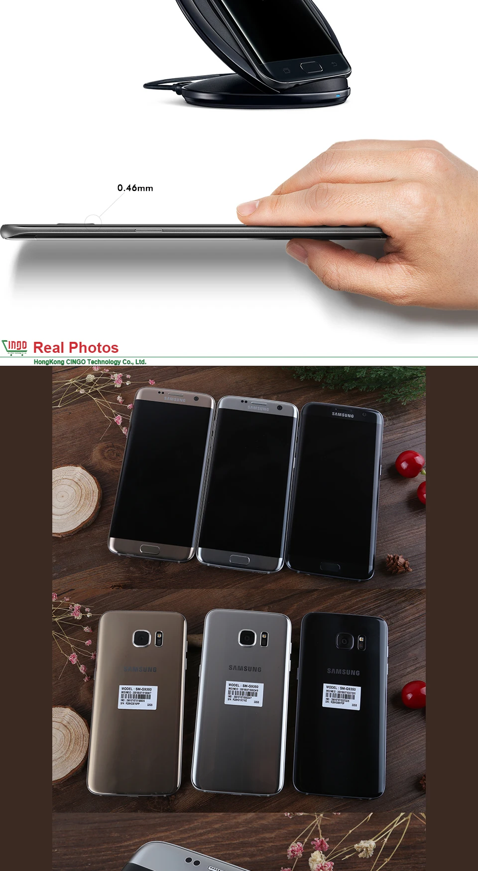 Samsung Galaxy S7 Edge 5,5 ''4 Гб ОЗУ 32 Гб ПЗУ водонепроницаемый смартфон One SIM четырехъядерный NFC 12MP 4G LTE 3600 мАч мобильный телефон