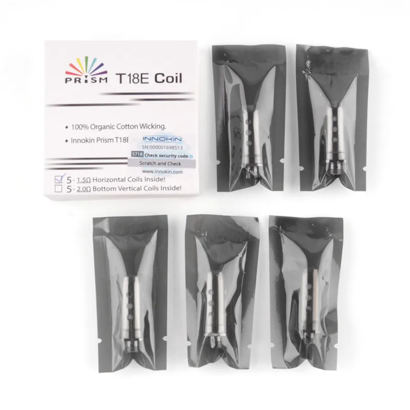

10pcs Original Innokin Prism T18E coil Replacement Coil 1.5ohm Atomizer Head core for Innokin prism t18e E-Cigarettes Tank