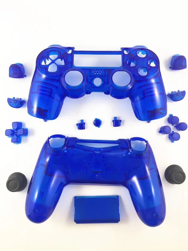 Для sony Playstation 4 PS4 Dualshock 4 геймпад V1 контроллер Прозрачный Кристалл Передняя Задняя полный комплект корпус Оболочка Чехол