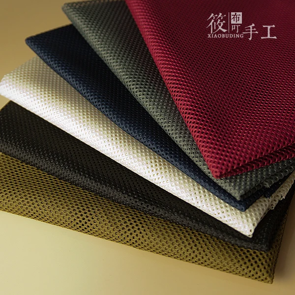 

150x45cm retro Solid Color Good Quality Thick Net Yarn Mesh Cloth Gauze Polyester Fabric, Patchwork Bag Inside Bags