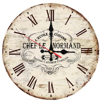 

new fashion wall clock wooden clocks home decor quartz watch single face modern circular still life stickers for home decor