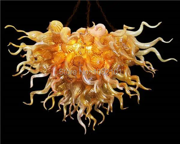 

Free Shipping Flower Style Blown Glass Contemporary Chandelier