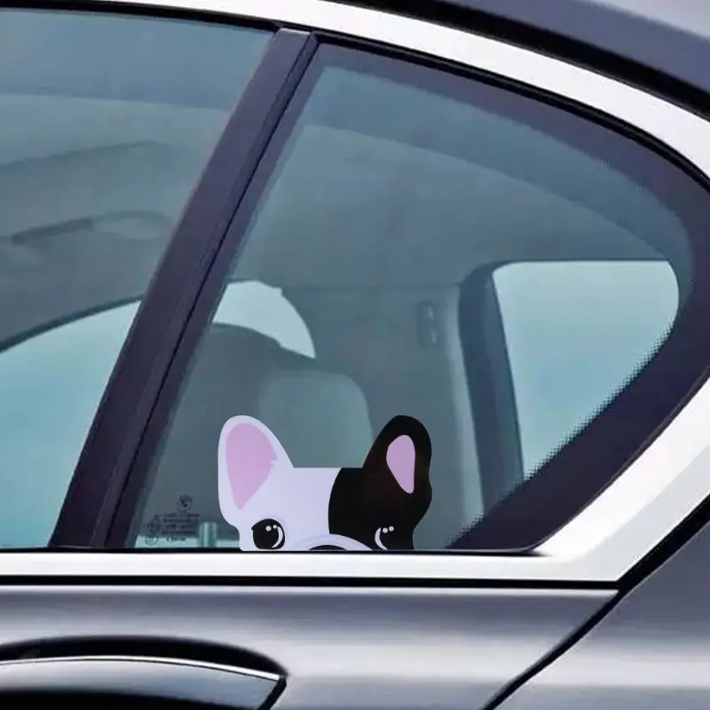 

Car Stickers Funny Cute Chihuahua French Bulldog Reflective Sticker For Audi S Sline Bmw M3 Mini Smart Fortwo Etc