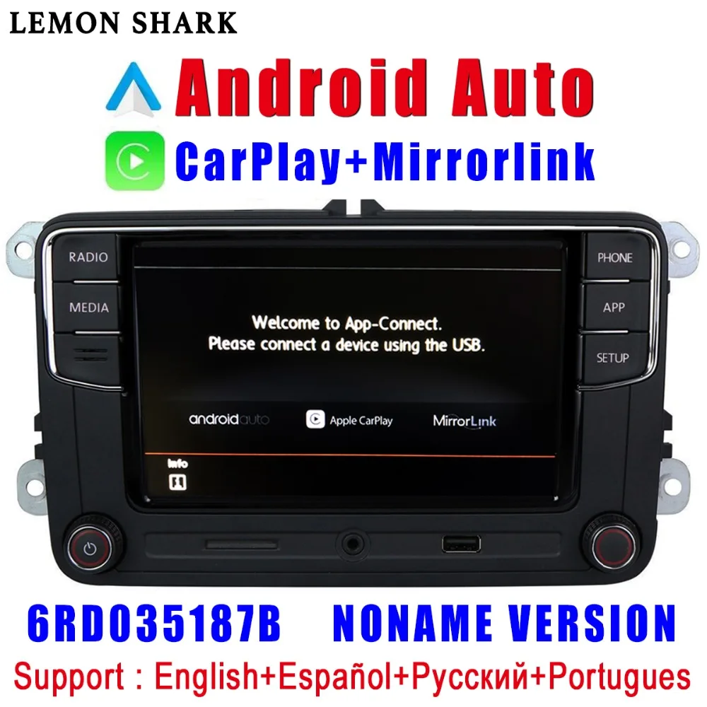 Najtaniej RCD330 Plus RCD330G Carplay Android Auto Noname 6RD 035 187B Radio samochodowe MIB dla VW Golf 5 6 Jetta MK5 MK6 CC Tiguan Passat Polo