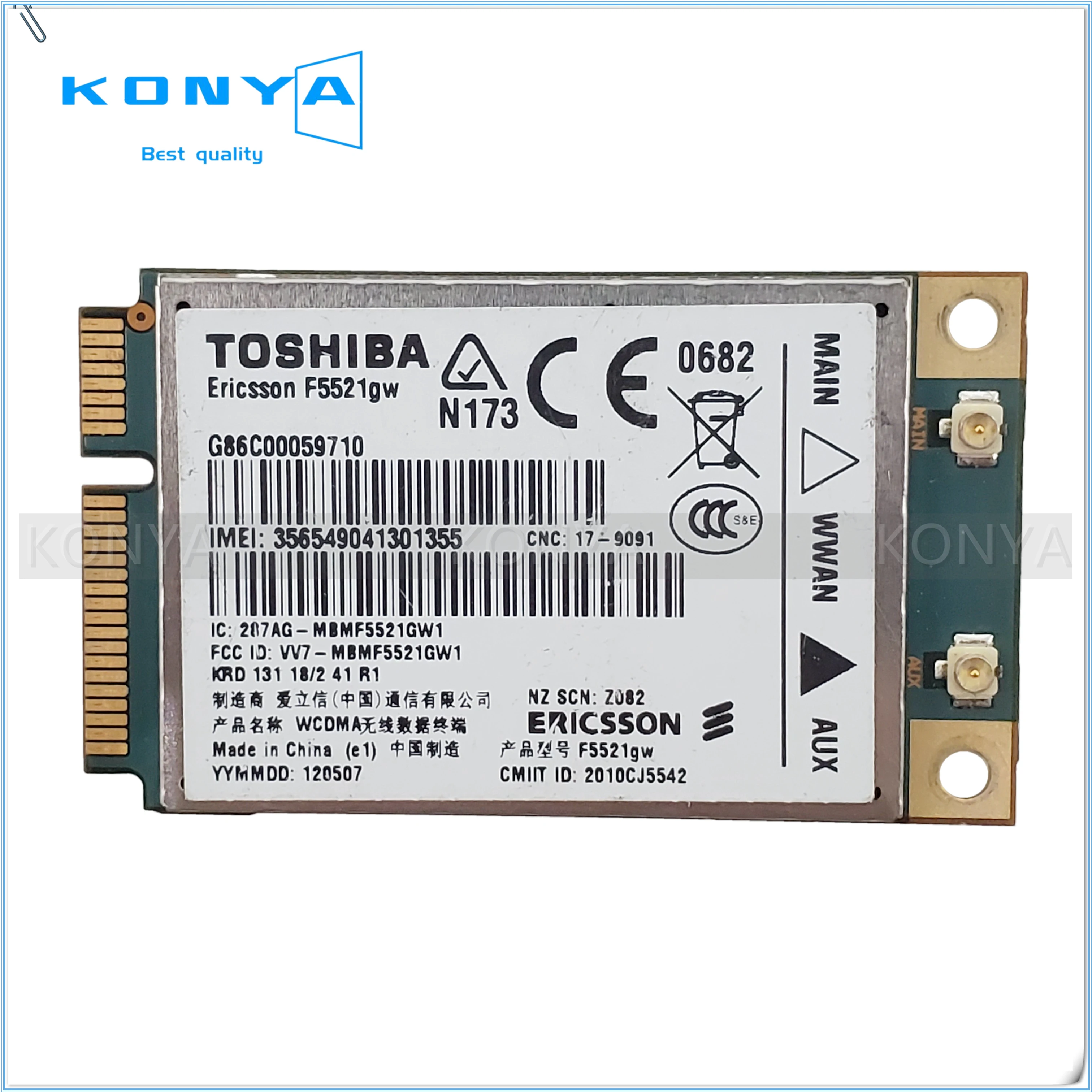 

3G module with GPS For Ericsson F5521GW 21Mbps WCDMA HSPA+ wireless communication Mini PCI-E 3G network card For Dell ASUS Acer