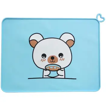 

Placemats For Kids Silicone Placemat Baby Waterproof Heat Resistant Non-Slip Kitchen Table Dining Mat Portable Easy To Clean F