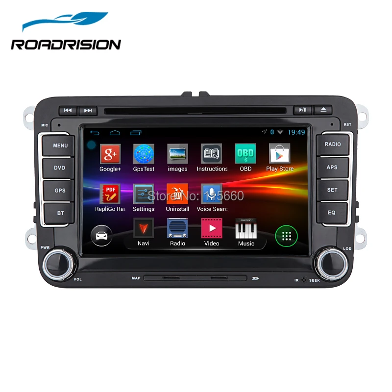 RoadRision Android 6 0 Автомобильный DVD GPS Навигатор Радио для Volkswagen VW golf 5 Touran Passat Jetta Polo Tiguan