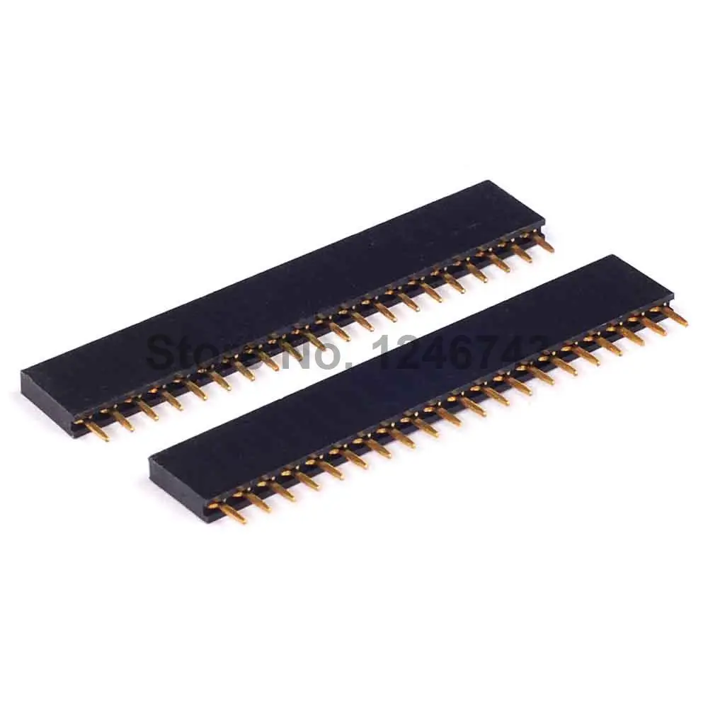 

30PCS 20Pin Single Row 1x20T Row Needles Socket 2.54mm Row Line Needle Socket