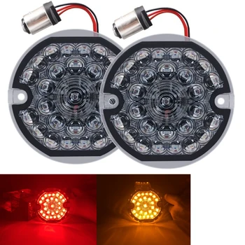 

Front LED Turn Signal Running Lights Motorcycles 1156/ 1157 Bullet style Turn Signal Lights