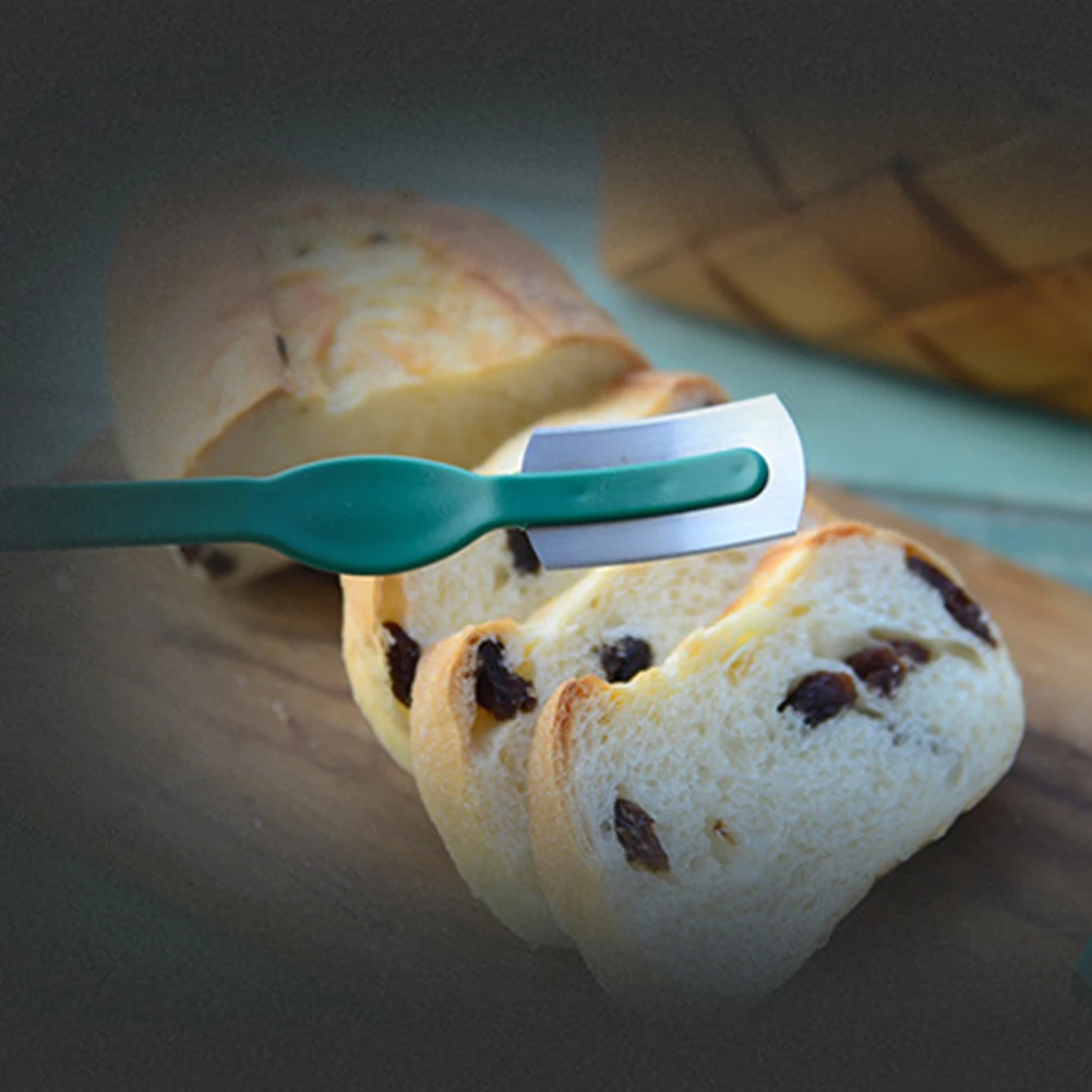 

Lame Smooth Curved Blades Scoring Tool Safe Dough Marker Rustproof With Sheath Bread Knife Kitchen Bakery Shop Home Easy Clean