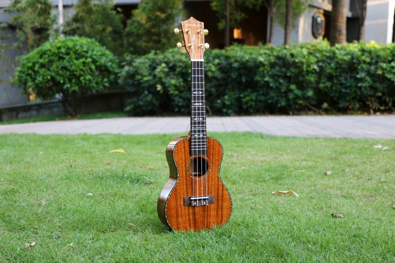 23 inch Concert Ukelele Solid KOA uke mini guitarr...