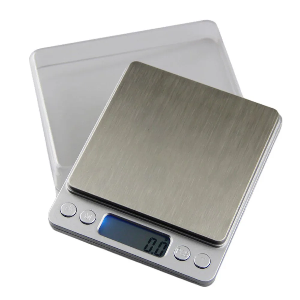

Stainless Steel Kitchen Scale High Precision Electronic Jewelry Balance Grams Weighing Tool 6 Unit 500/200/3000/2000/1000g 0.01g
