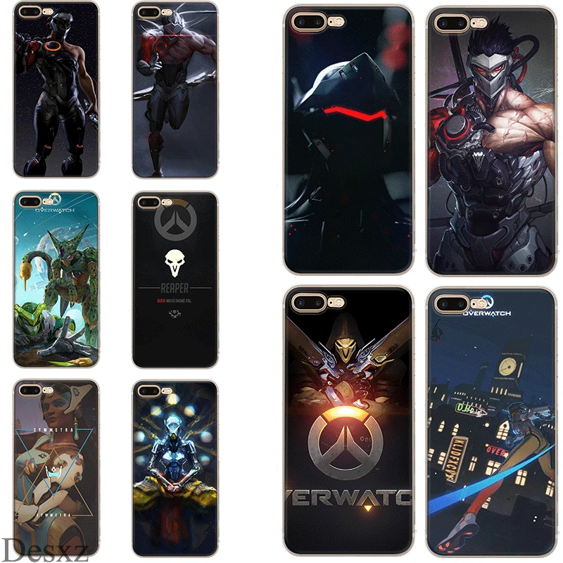 

Mobile Phone Case for iPhone 7 8 Plus iPhone 11 Pro XR X XS Max 5 5s SE 6 6s Cover Overwatch Cell Bag