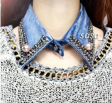 Free Shipping Washed denim fabric punk 
